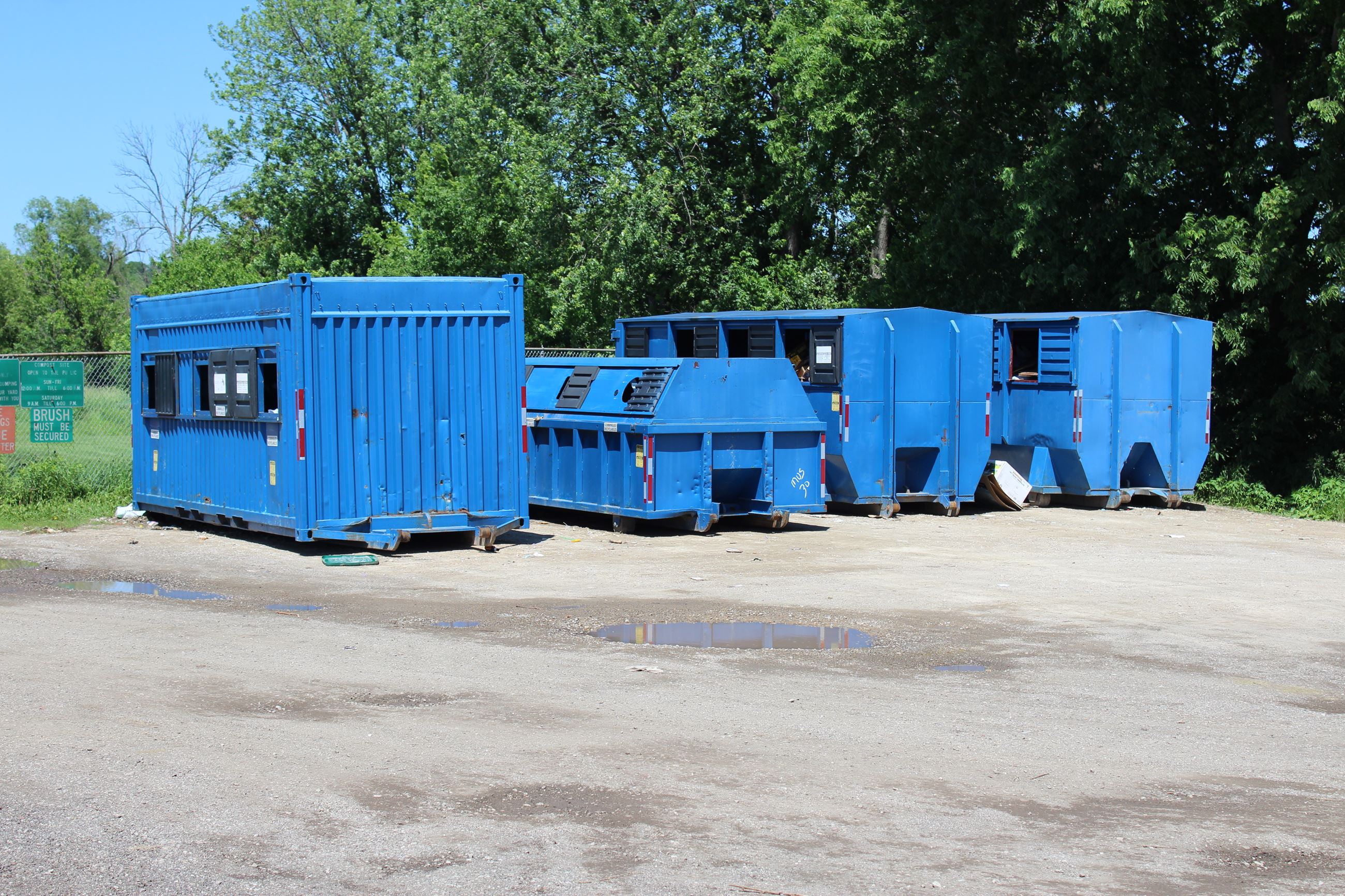 Recycling containers at Transfer Station to be removed - June 05, 2019 (JPG)