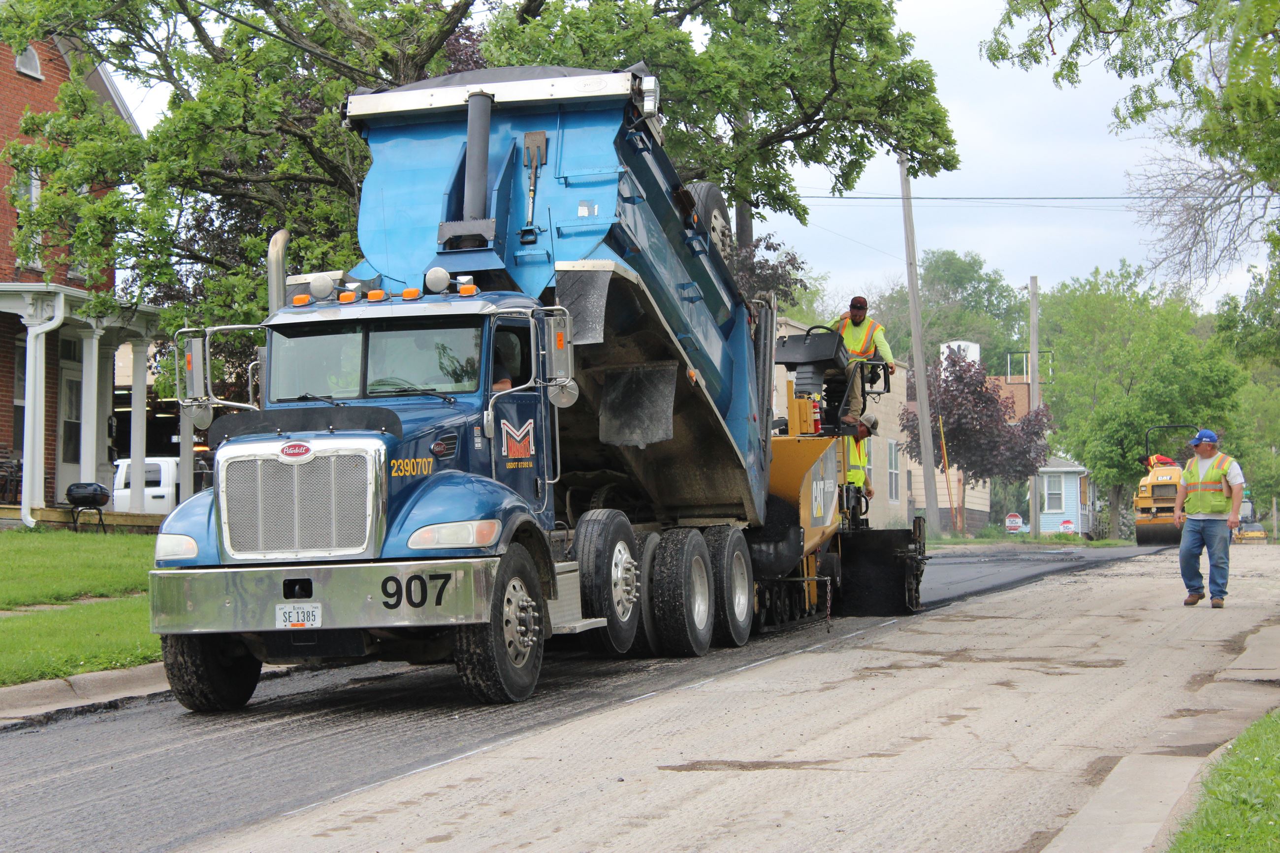 052021 Asphalt Overlay - first layer on Washington Street 002 (JPG)