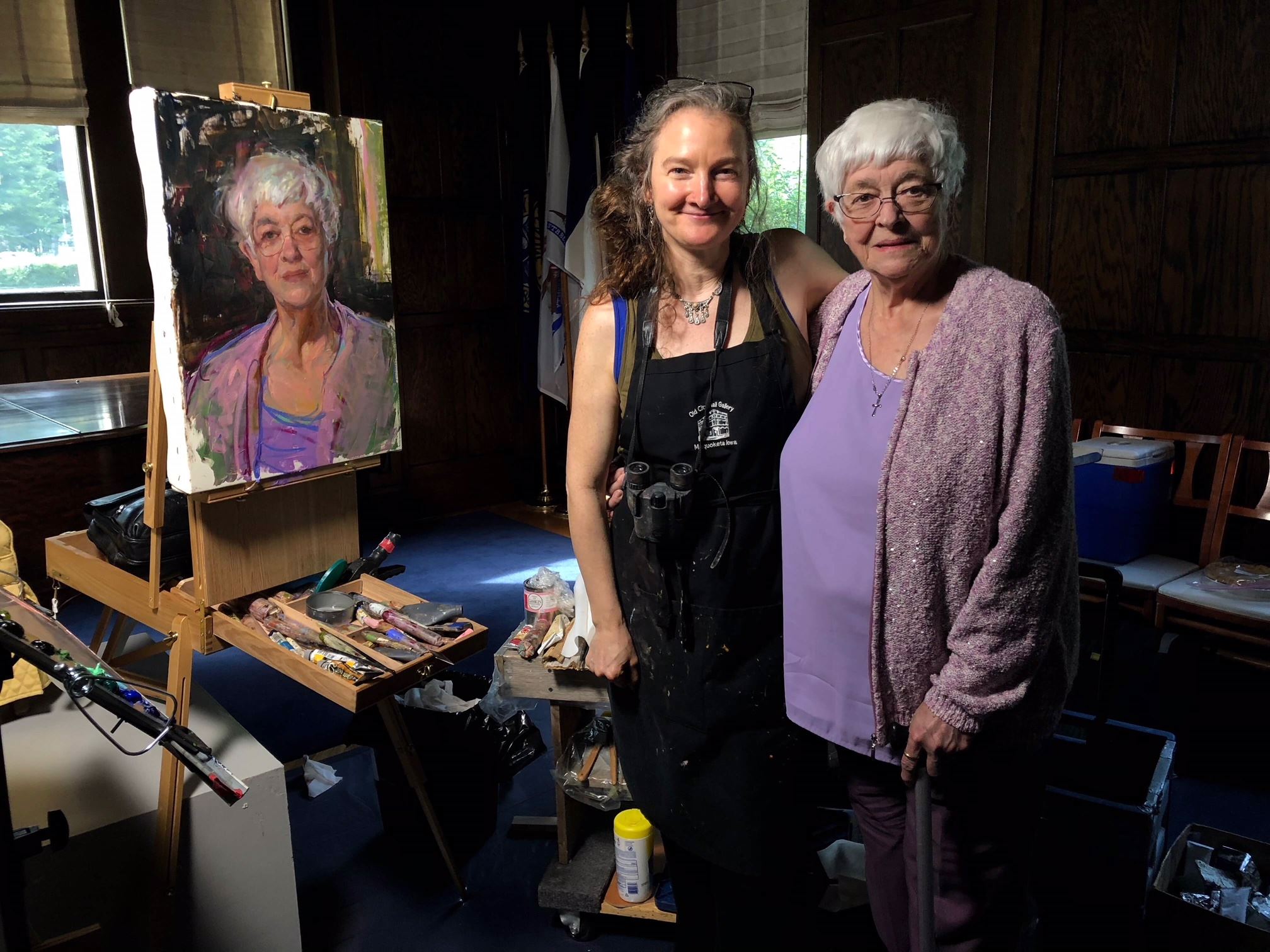 Rose Frantzen and Sandra Hallett during the Annual Ice Cream Social on June 25, 2018 (1) (JPG)