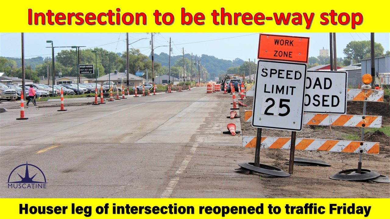 Houser leg reopens, three-way stop promo (JPG)