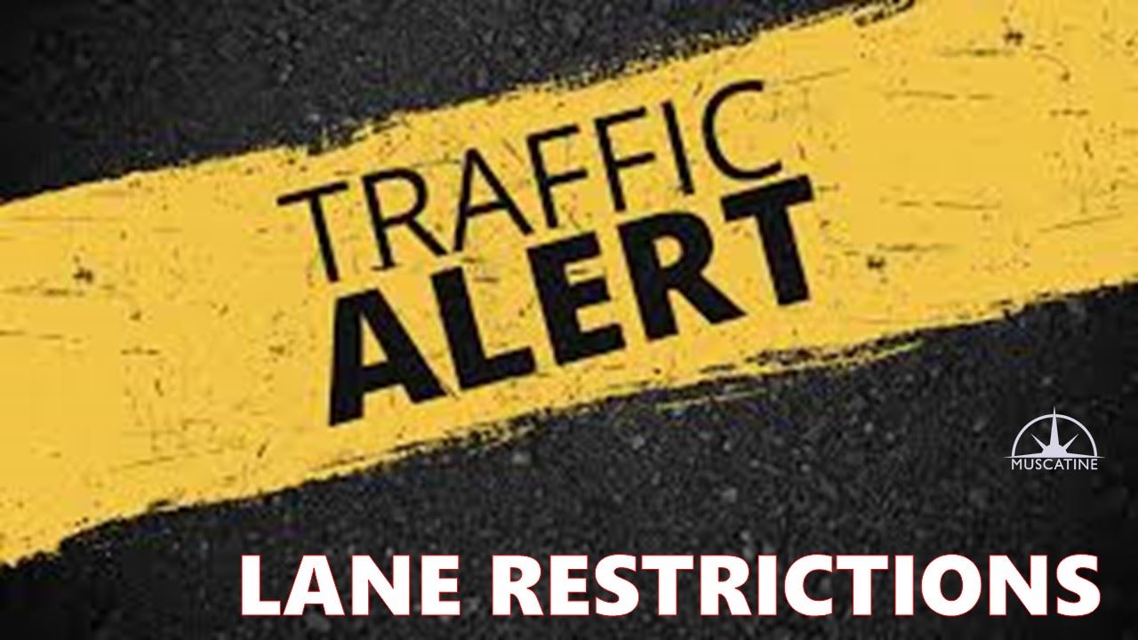 Traffic Alert - Lane Restrictions Yellow Stripe (JPG)