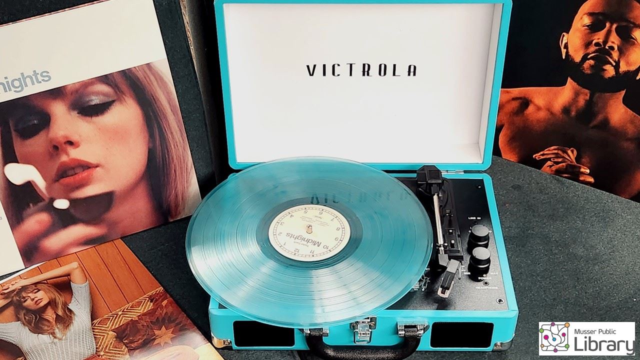 Vinyl records are back at the Musser Library (JPG)