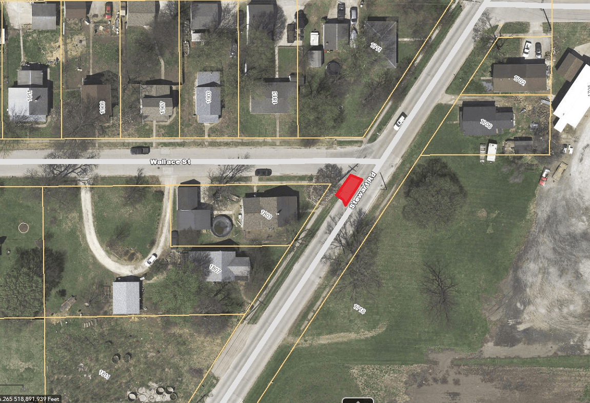 Stewart Road Lane Restrictions Map ((JPG)