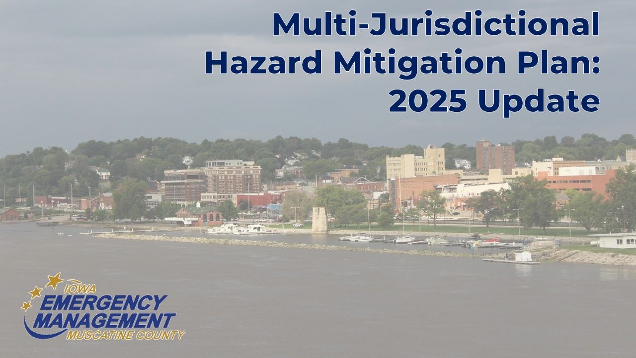 20205 Update Hazard Mitigation Plan (JPG) showing Downtown Muscatine from river