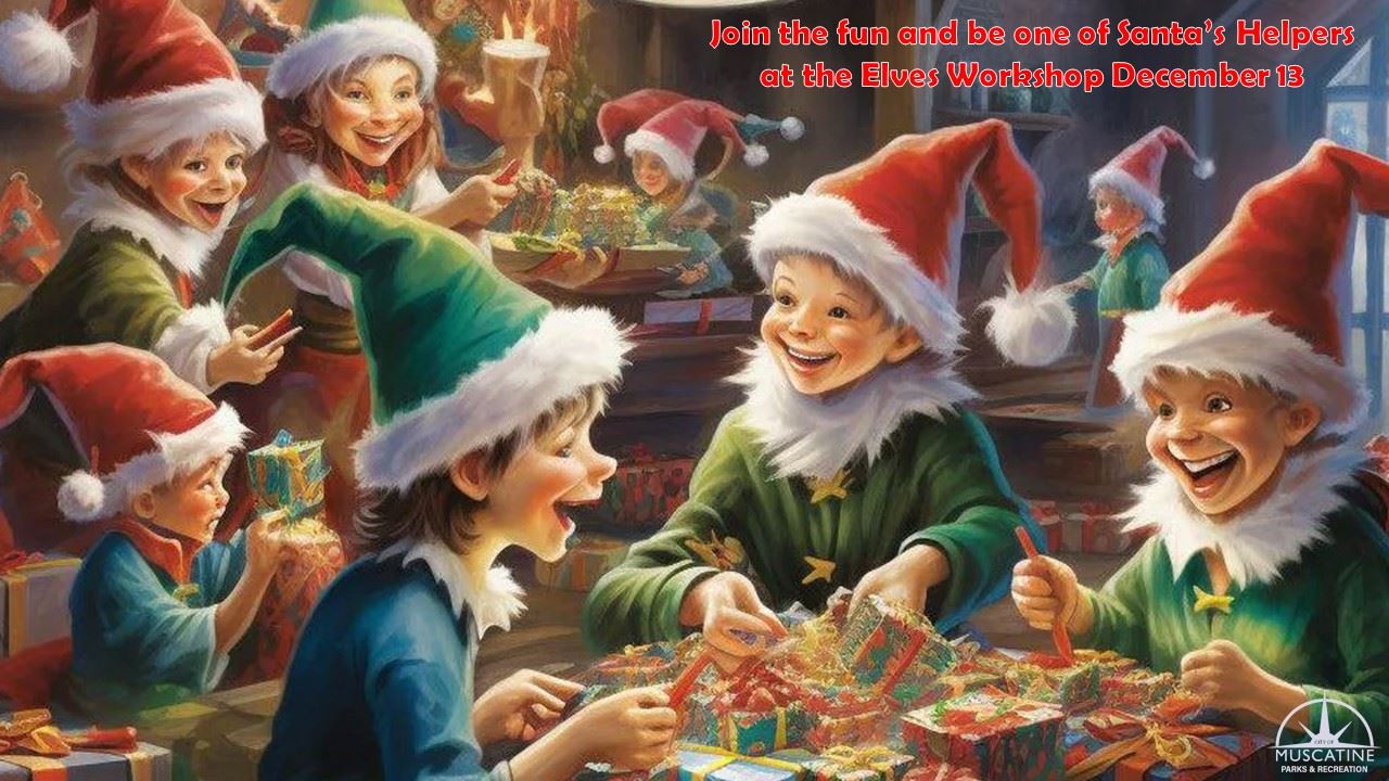 2025 Elves Workshop (JPG) Promo showing elves in the workshop